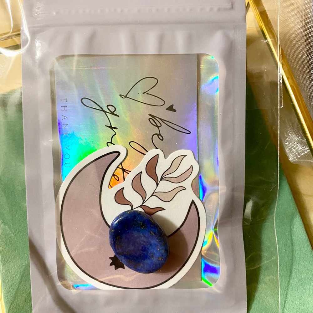 Blue Crystal worry stone